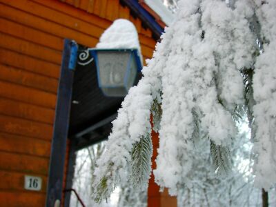 Unser Haus im Schnee