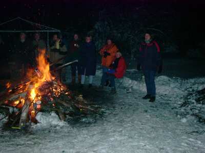 Feuer im Schnee